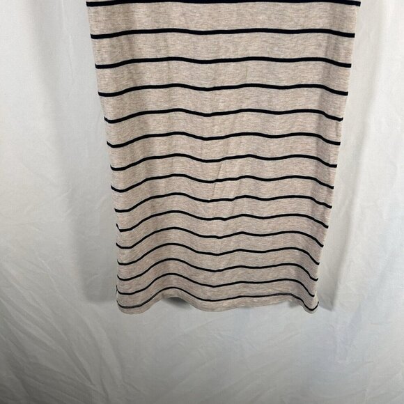 Hayden Girls Dress Women's Large Light Brown Striped Short Sleeve Cotton Blend - Picture 10 of 10